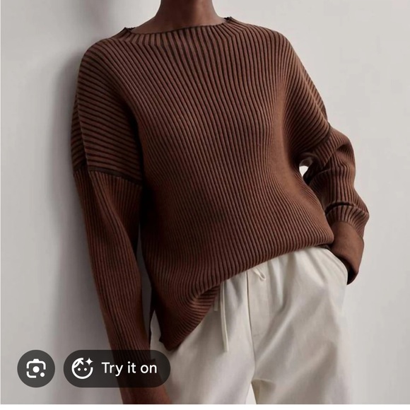 Varley Emile Ribbed Knit Sweater - Picture 3 of 8